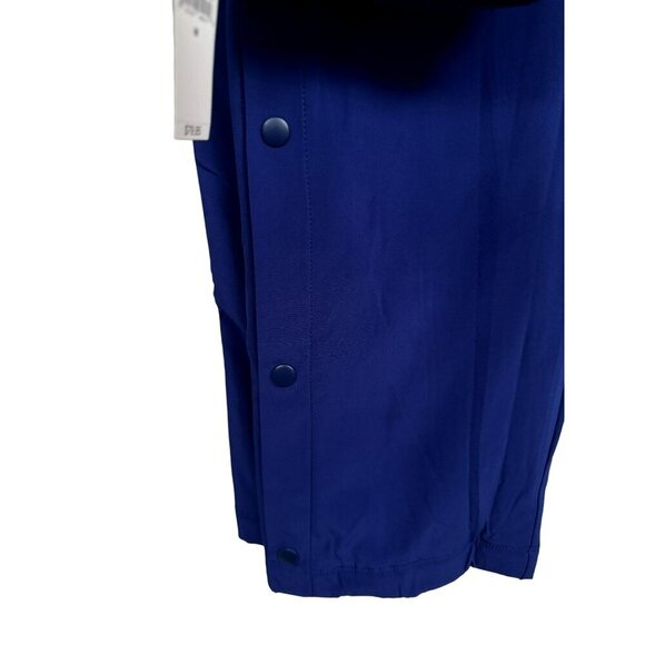 Gap Fit Womens Snap-Hem Fleece-Lined Blue Sweatpants Sz M Soft Comfortable NEW - Picture 4 of 10